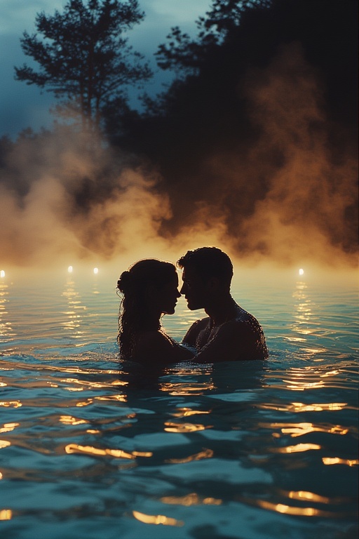 Ein Fremder im Thermalbad